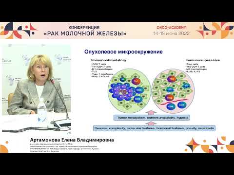 Видео: Иммунотерапия метастатического тройного негативного РМЖ. Артамонова Е. В.