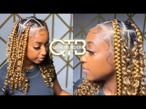 Видео: QTHEBRAIDER| Как сделать короткие волосы без узлов + локоны