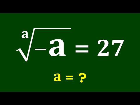 Видео: Хорошая задача по алгебре | Математическая олимпиада | Найдите a=?
