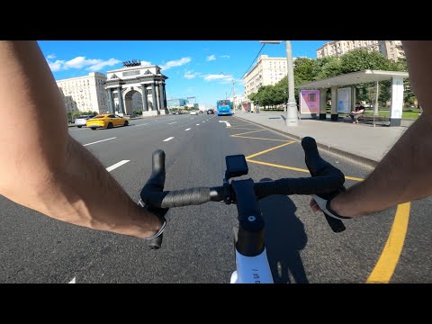 Видео: Велопокатушка 62км по Москве в час пик, на шоссейнике Superior X-Road 9.3GF, вид от первого лица.