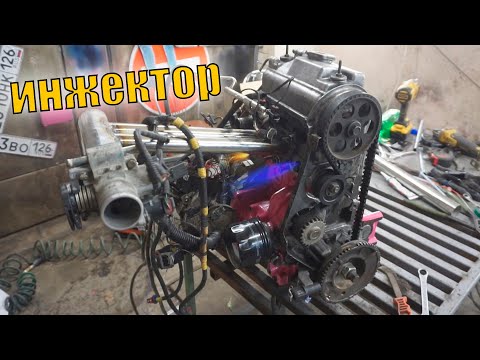 Видео: ИНЖЕКТОРНЫЙ двигатель от ОКИ в инвалидку на ЯНВАРЕ 7.2