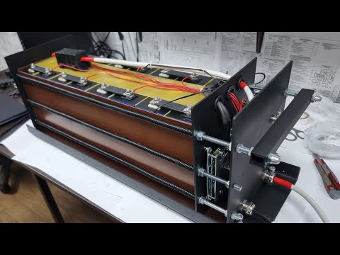 Видео: Сборка литий-железо-фосфатного аккумулятора 7.168 кВт (LiFePO4 Battery 8S 280Ah 7168W)