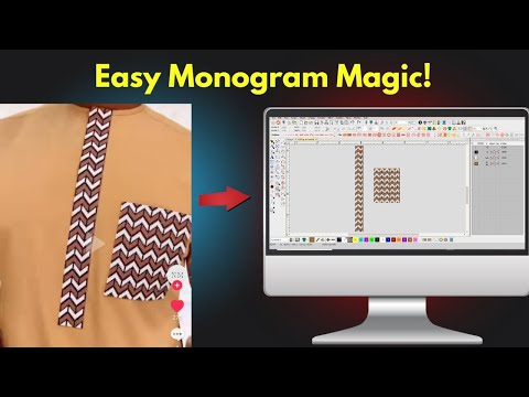 Видео: Простое руководство по Wilcom: как оцифровать вышитые монограммы для кафтана, карманы и клапаны, ...