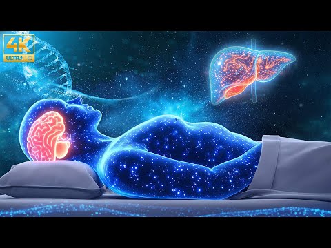 Видео: 528 Гц + 741 Гц + 432 Гц + 852 Гц | Массаж мозга во время сна: избавьтесь от лишних мыслей, беспо...
