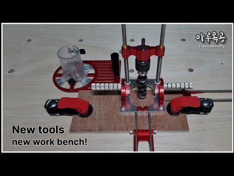 Видео: Верстак с новой столешницей и отверстиями – инструменты от спонсоров | Столярное дело