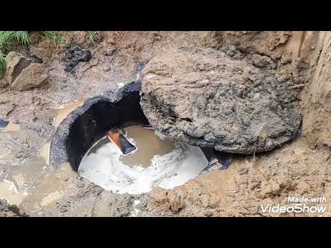 Видео: Грунтовые воды (реки) Отводим воду от канализации