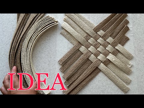 Видео: НЕОБЫЧНЫЙ ВИД ПЛЕТЕНИЯ 😍 | ИДЕЯ КОРЗИНЫ ДЛЯ ХРАНЕНИЯ