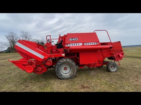 Видео: Зацініть лялю! Комбайн Massey Ferguson 240!