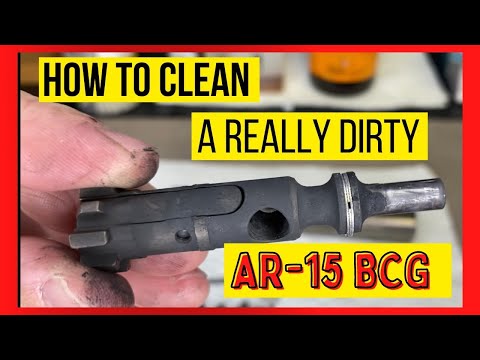 Видео: Как очистить очень грязную затворную группу AR15 BCG.