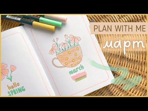 Видео: ЕЖЕДНЕВНИК МАРТ 2024 | BULLET JOURNAL | Буллет джорнал | Оформление ежедневника🌸