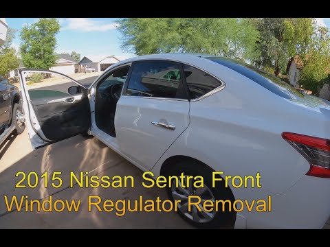 Видео: Снятие переднего стеклоподъемника Nissan Sentra 2015 года