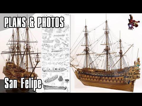 Видео: Модель корабля SAN FELIPE. СХЕМЫ И ФОТОГРАФИИ * SUPER ScaleModeling HEROES