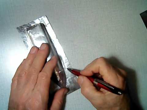 Видео: Лодка оригами из алюминивой фольги