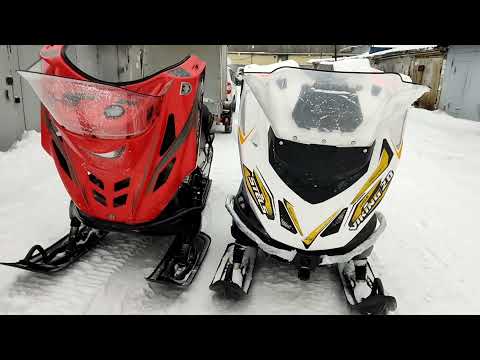 Видео: обзор снегохода стелс 600 и снегохода тайга варяг 550v  сравнение