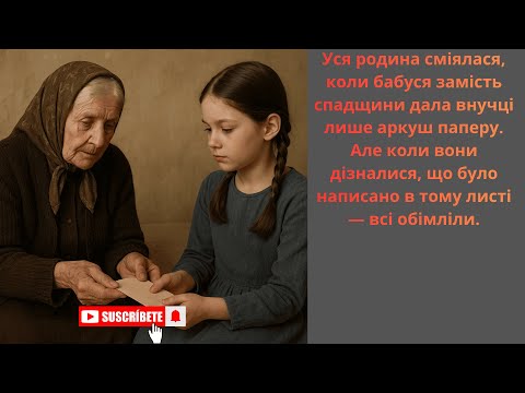 Видео: Листочок від бабусі, який змінив усе