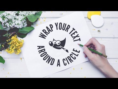 Видео: Урок GIMP: Обтекание текстом круга