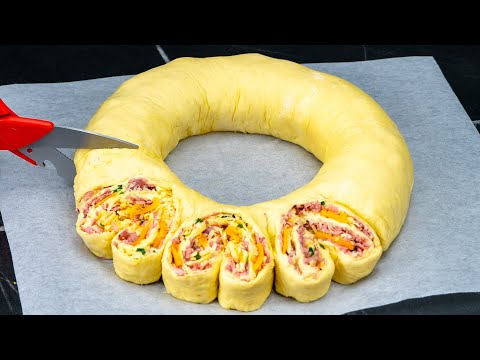 Видео: Проще, чем вы себе представляете! Вкусная закуска из слоеного теста – ножницами!