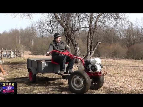 Видео: Мотоблок Салют на жигулевских колесах