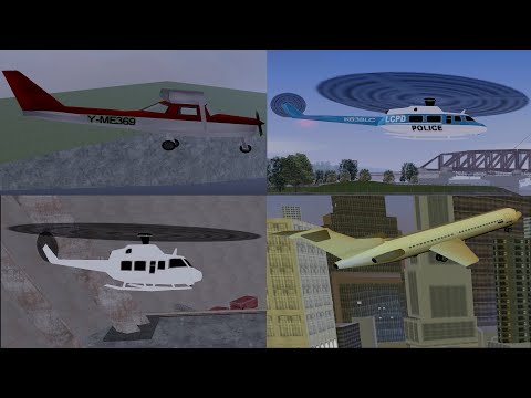Видео: Обзор ЛЕТАТЕЛЬНЫХ АППАРАТОВ в GTA3