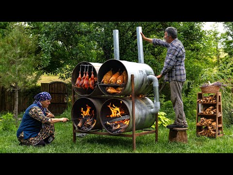 Видео: 🛢️🔥 Курица Копченая в Бочке: Традиционный Метод для Сочного Вкуса