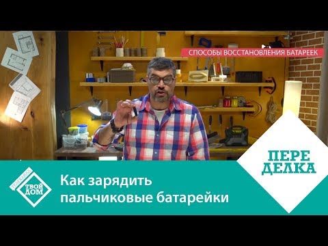 Видео: Как зарядить пальчиковые  батарейки