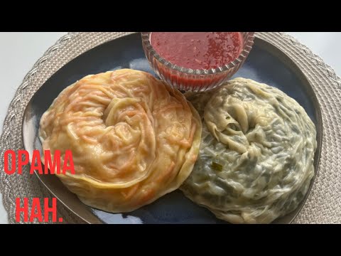 Видео: Орама нан🧅🥕Қазақша рецепт. Овощные рулеты морковь,джусай.Орама без мясо