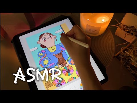 Видео: АСМР ✍🏻ASMR раскраска 🎨 болтаю, показываю фигурки из глины