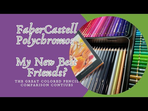 Видео: Faber Castell Polychromos — мои новые лучшие друзья? Великолепное сравнение цветных карандашей пр...