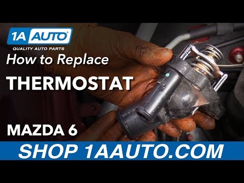 Видео: Как заменить термостат Mazda 6 02-07
