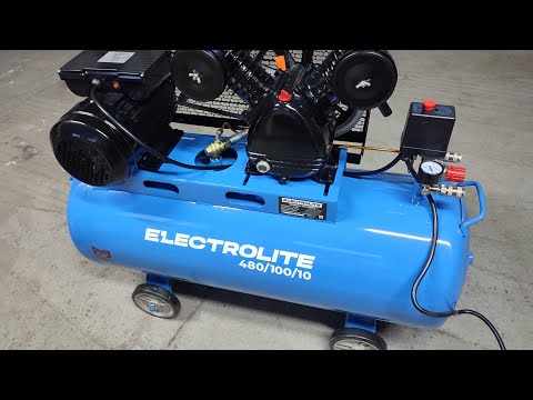 Видео: Компрессор ELECTROLITE 480/100/10