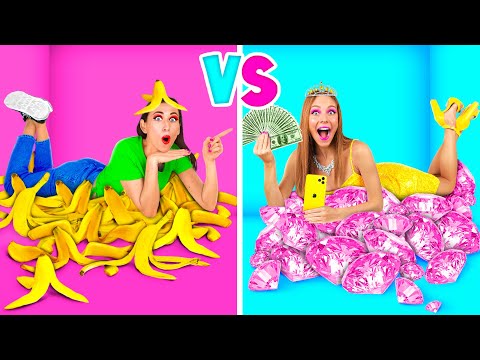 Видео: Богатые студенты vs Бедные студенты | Сумасшедший Челлендж от Fun Teen Challenge