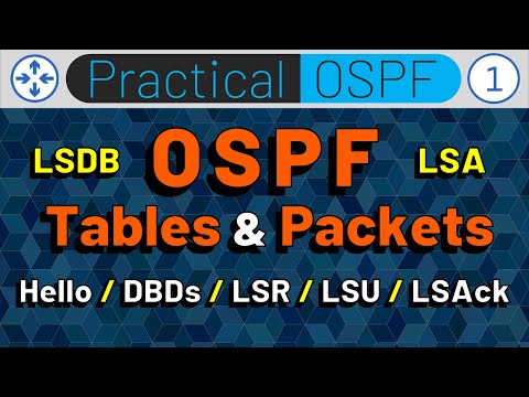 Видео: Структура OSPF и пакеты OSPF: LSDB, LSA, Hello, DBD, LSR, LSU, LSAck