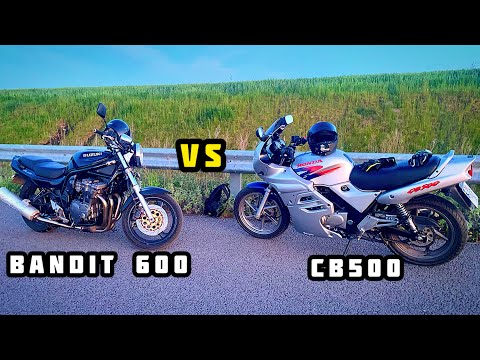 Видео: Гонка honda cb500 VS suzuki bandit600 /зломав бандіта😳