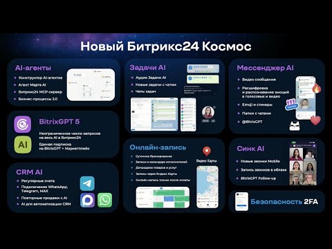 Видео: О всех космических новинках Битрикс24 за 20 минут