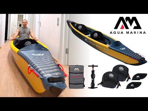 Видео: Надувной каяк Aqua Marina Tomahawk air-k 440. Распаковка и обзор. Первые впечатления.