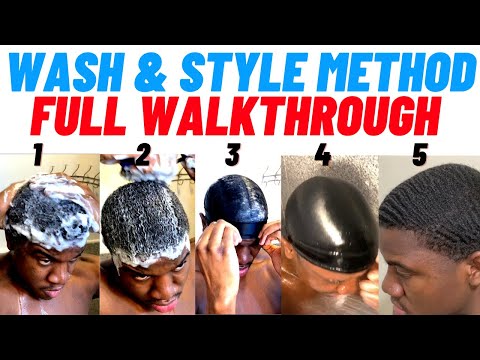 Видео: Полное пошаговое руководство по методу мытья и укладки | Учебное пособие 360 Waves 2021