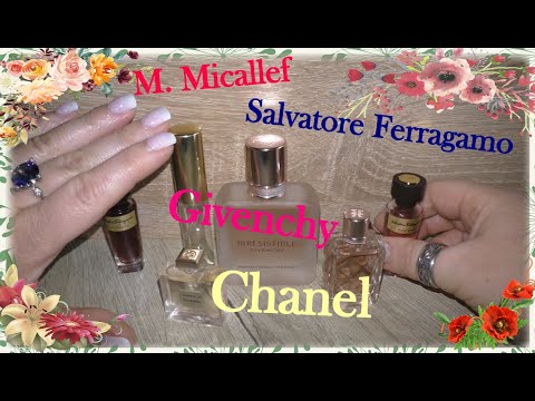 Видео: 😘Милые МИНИАТЮРЫ ПАРФЮМов🥰Salvatore Ferragam/Chanel/Givenchy/M. Micallef🌹крутые ароматы😍 и ...🤔😥🙃