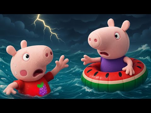 Видео: Спасаем Джорджа! 🆘 Опасное приключение Свинки Пеппы и Джорджа на пляже! 🏝️