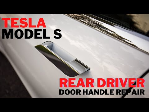 Видео: Выдвинутая ручка задней водительской двери Tesla Model S 2013 года