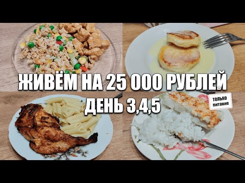 Видео: Живём на 25000 рублей в месяц/Экономное меню на семью из 4 человек