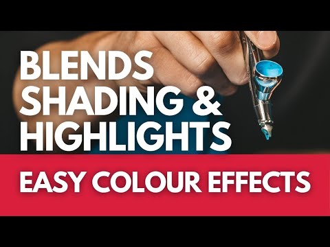 Видео: Смешивание, затенение и выделение: простые цветовые эффекты с помощью аэрографа