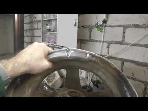 Видео: Сварка литого диска, поперечная трещина