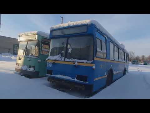 Видео: списанные троллейбусы АКСМ-321 и АКСМ-201