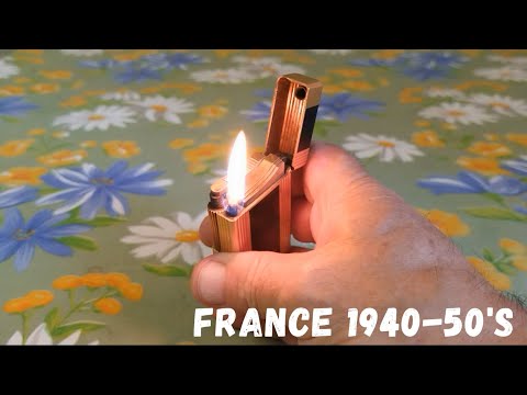 Видео: Very old vintage S.T.DUPONT petrol pocket lighter Старая бензиновая зажигалка