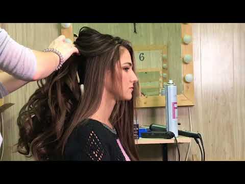 Видео: Хвост на основе объемных локонов