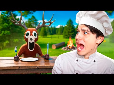 Видео: СТАЛ ПОВАРОМ И НАКОРМИЛ ЗЛОГО ОЛЕНЯ В 99 НОЧЕЙ В ЛЕСУ