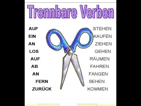 Видео: Germanski jazik za pocetnici - Група на деливи глаголи во германски јазик - Trennbare Verben