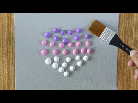 Видео: потрясающие цветы под фиолетовым небом 🌸💜 !! расслабляющая картина акрилом #84