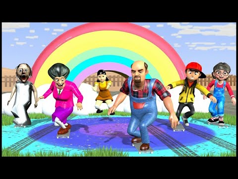 Видео: Кто победит? Страшный учитель против кальмара: сёрфинг!