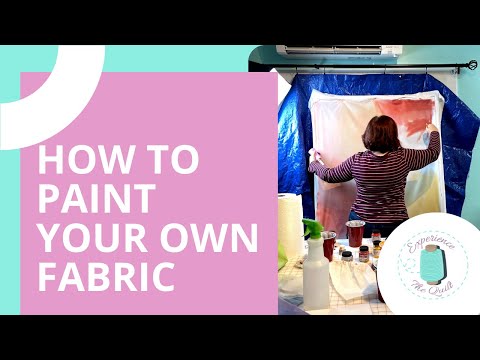 Видео: Как покрасить ткань для шитья и квилтинга